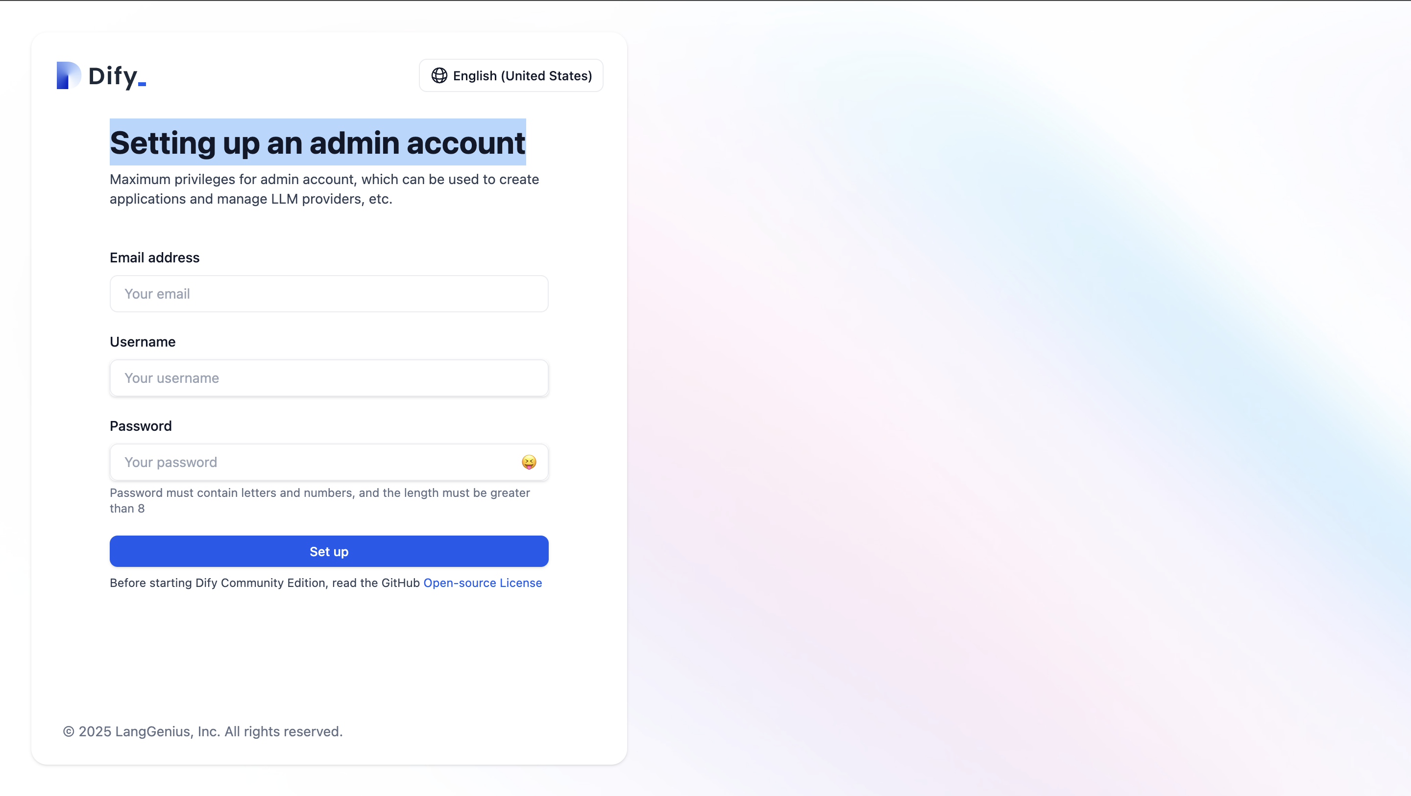 setting-up-admin-account